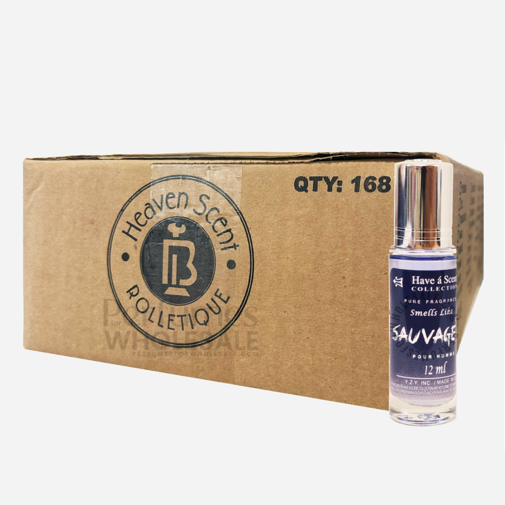 Have a Scent Collection Wholesale Sauvage Roll On Oils 12ml (168 Pieces)